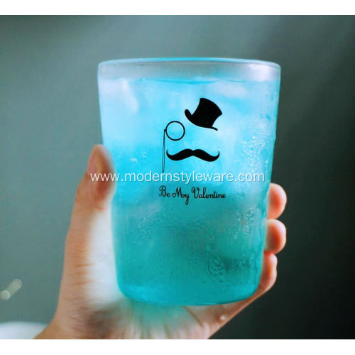 Personality Mr Mustache Glass Tea Cup